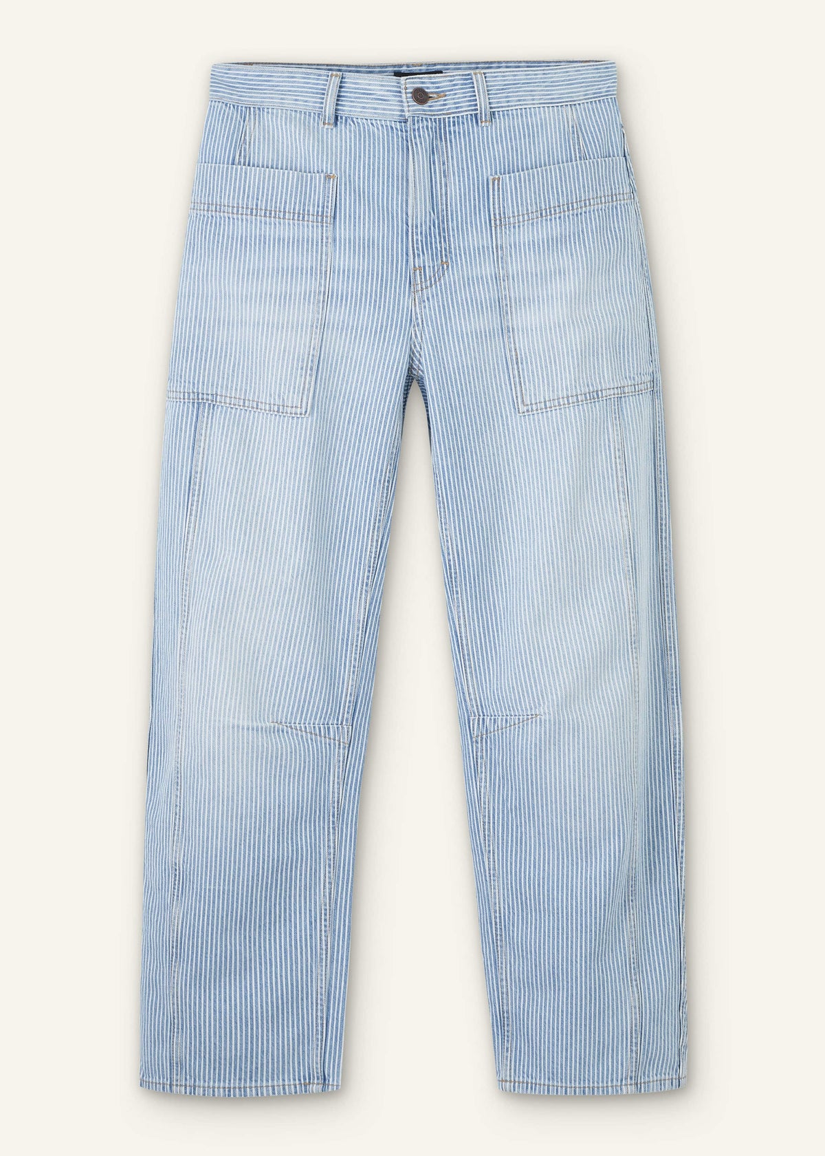 ME+EM Clothing Blue Micro Stripe Engineered Leg Jean