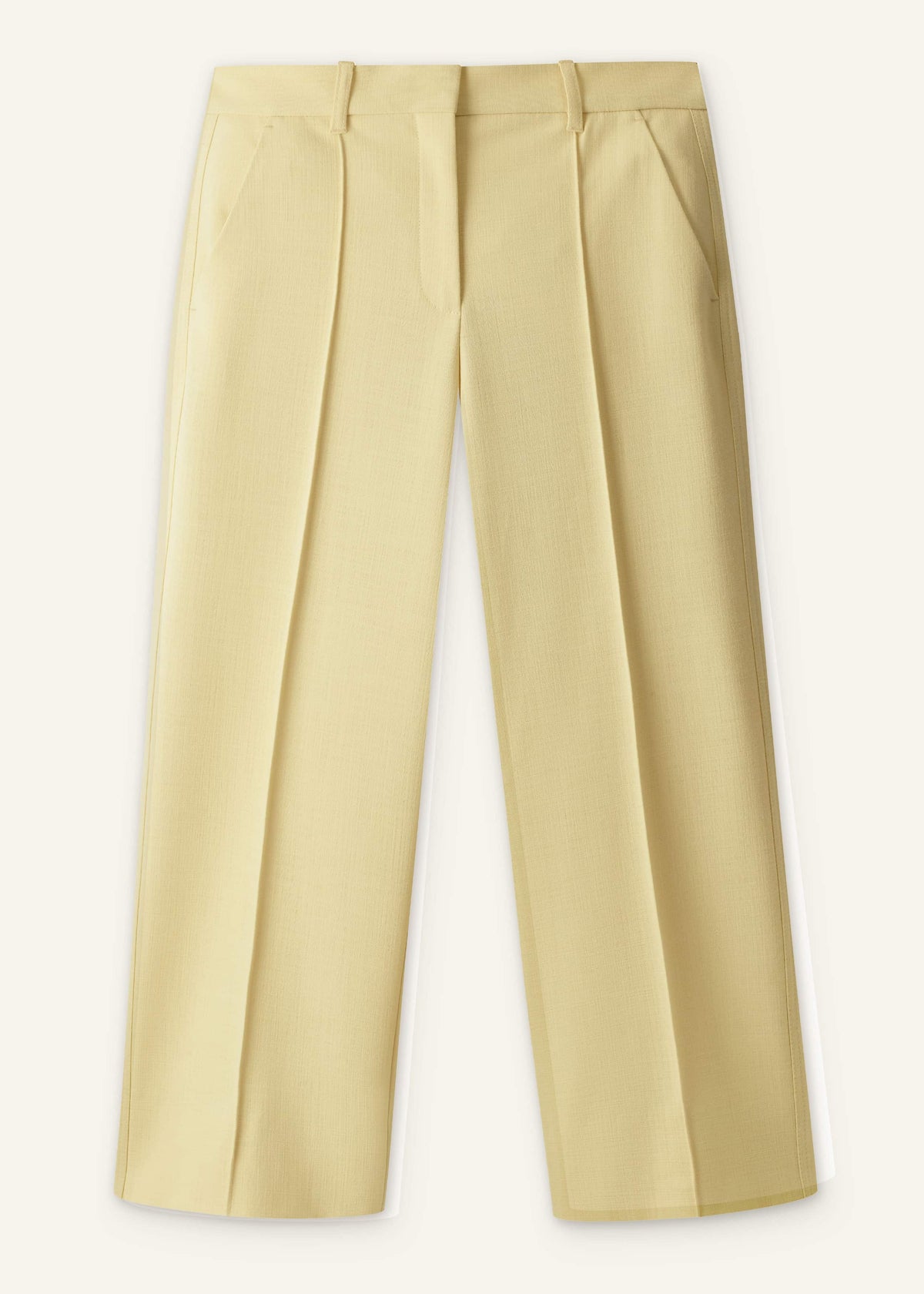 ME+EM Clothing Yellow Tailored Straight Crop Pant