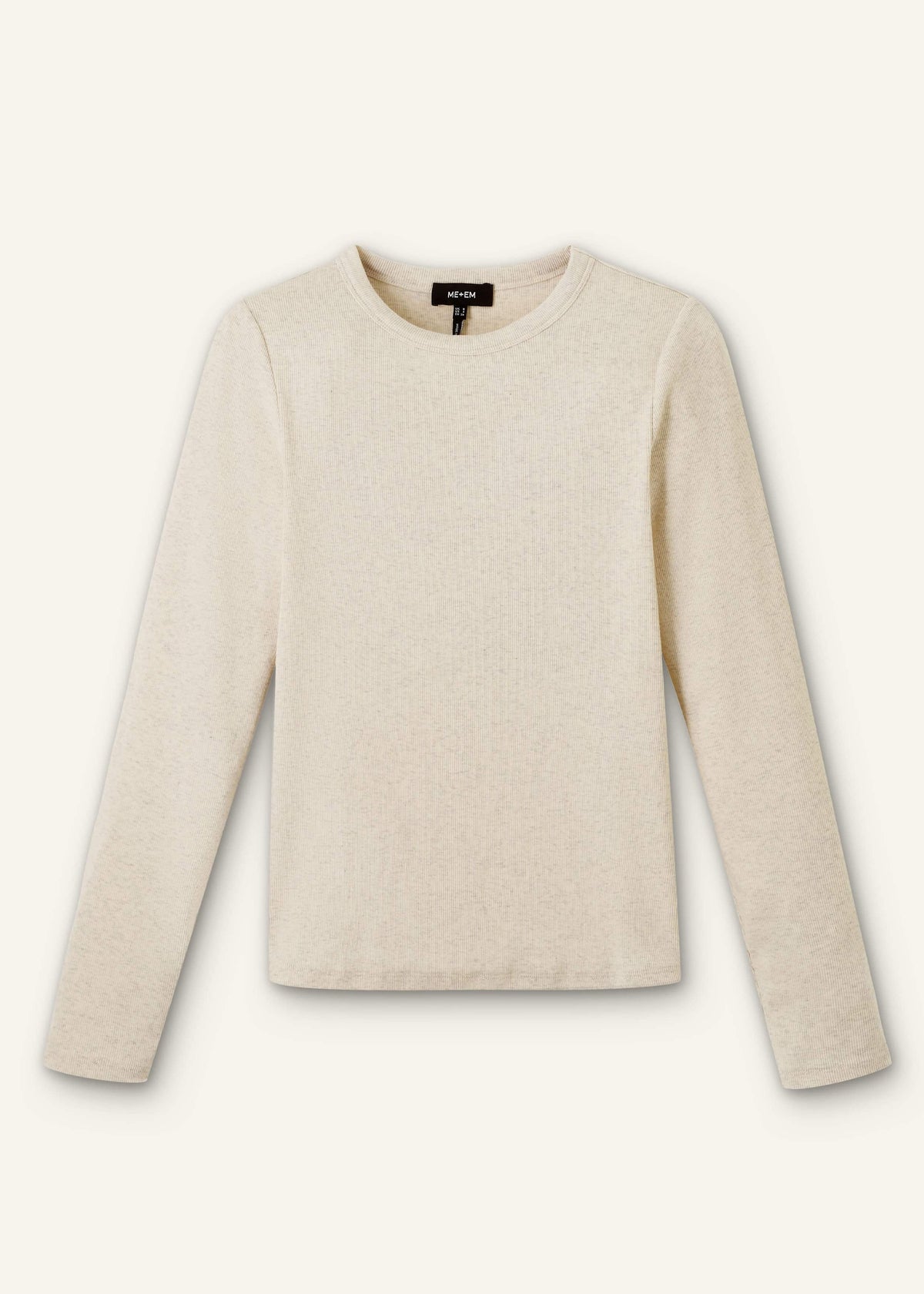 ME+EM Clothing Cream Perfect Basic Top