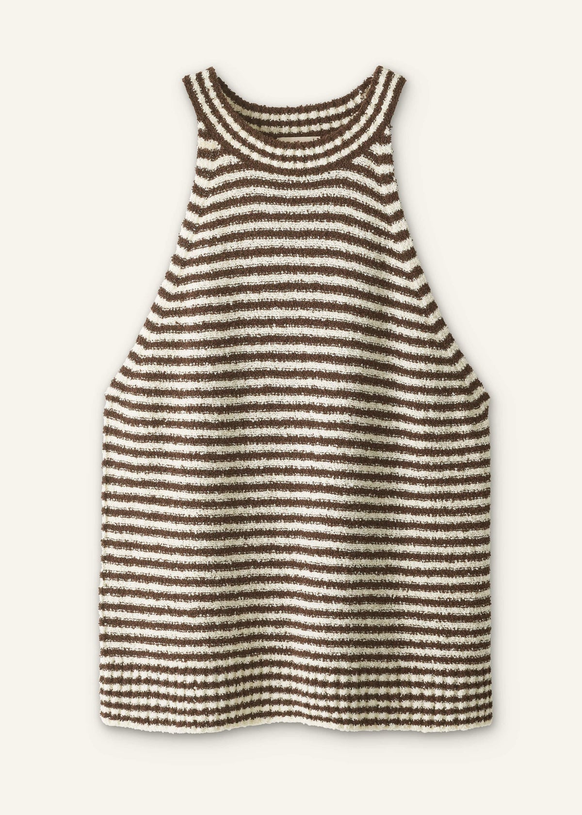 ME+EM Clothing Brown Stripe Halterneck Tank