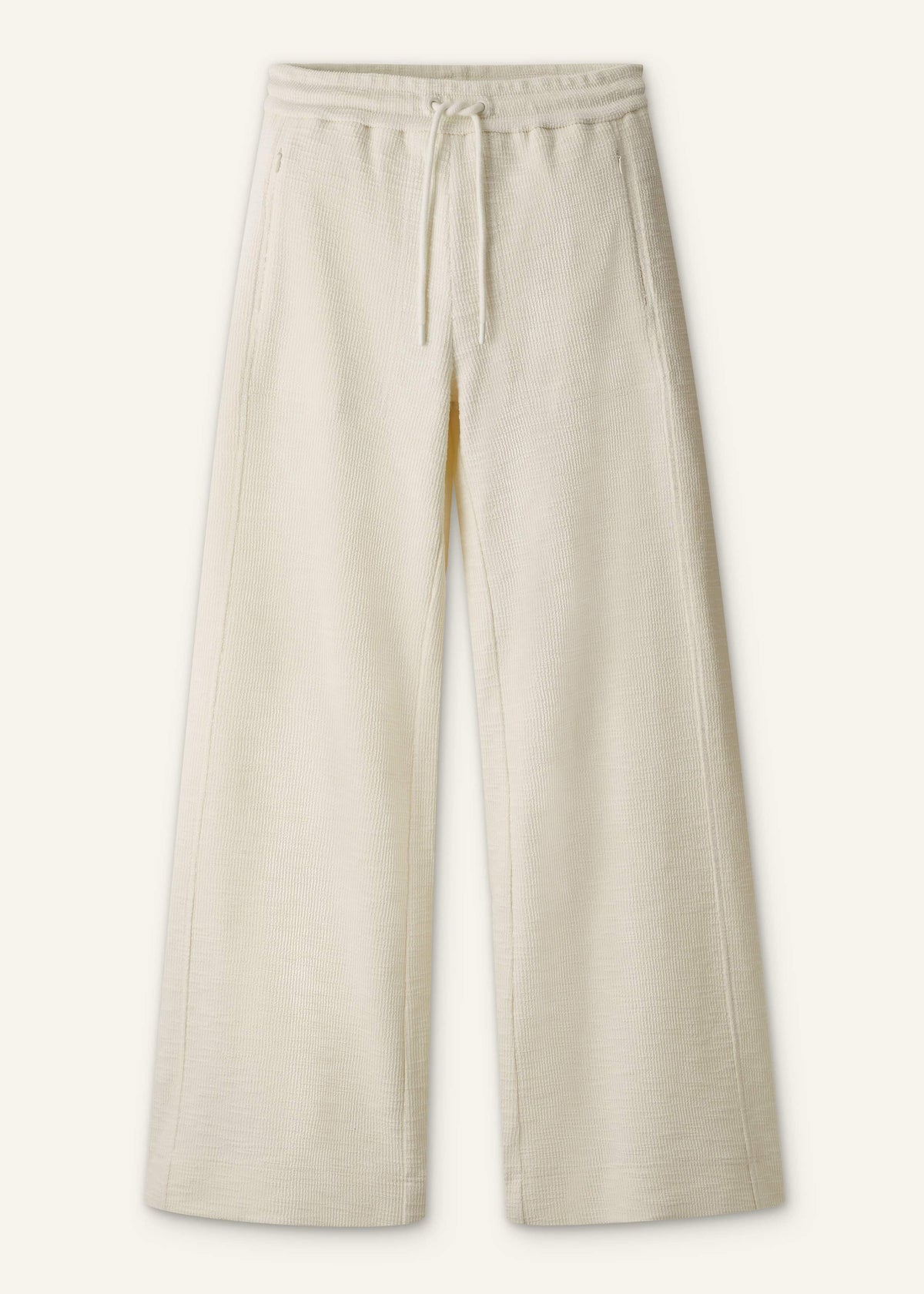 ME+EM Clothing Cream Wide-Leg Track Pant