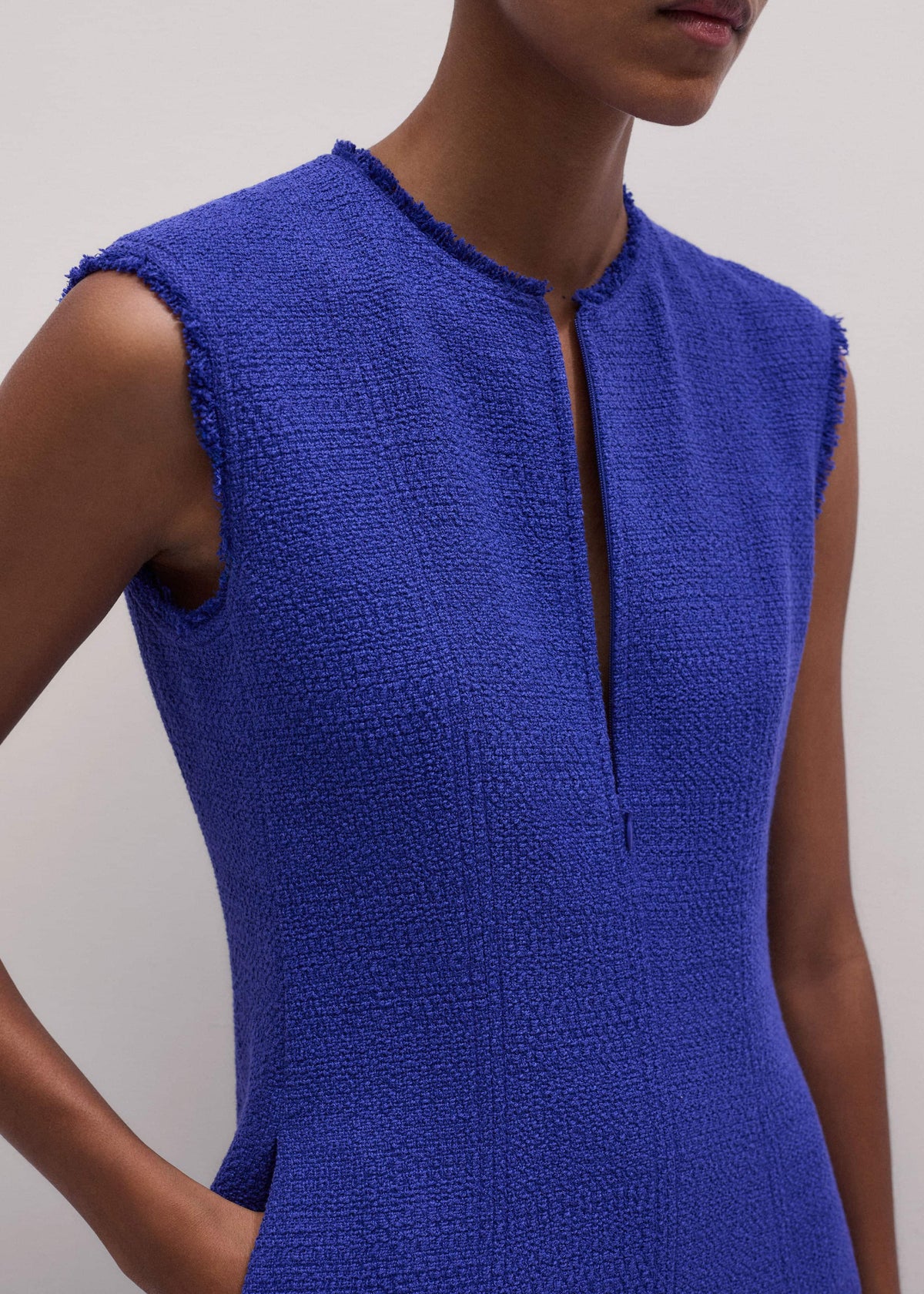 ME+EM Clothing Blue Desk-To-Dinner Fit And Flare Maxi Dress