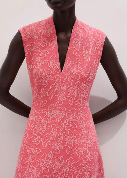 ME+EM Clothing Pink Panelled Fit + Flare Maxi Dress | ME+ME