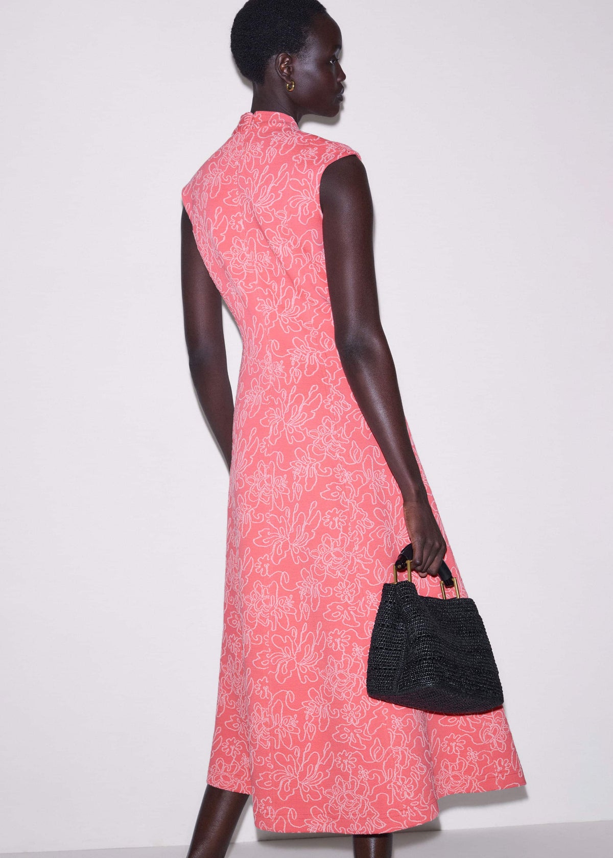 ME+EM Clothing Pink Panelled Fit + Flare Maxi Dress | ME+ME