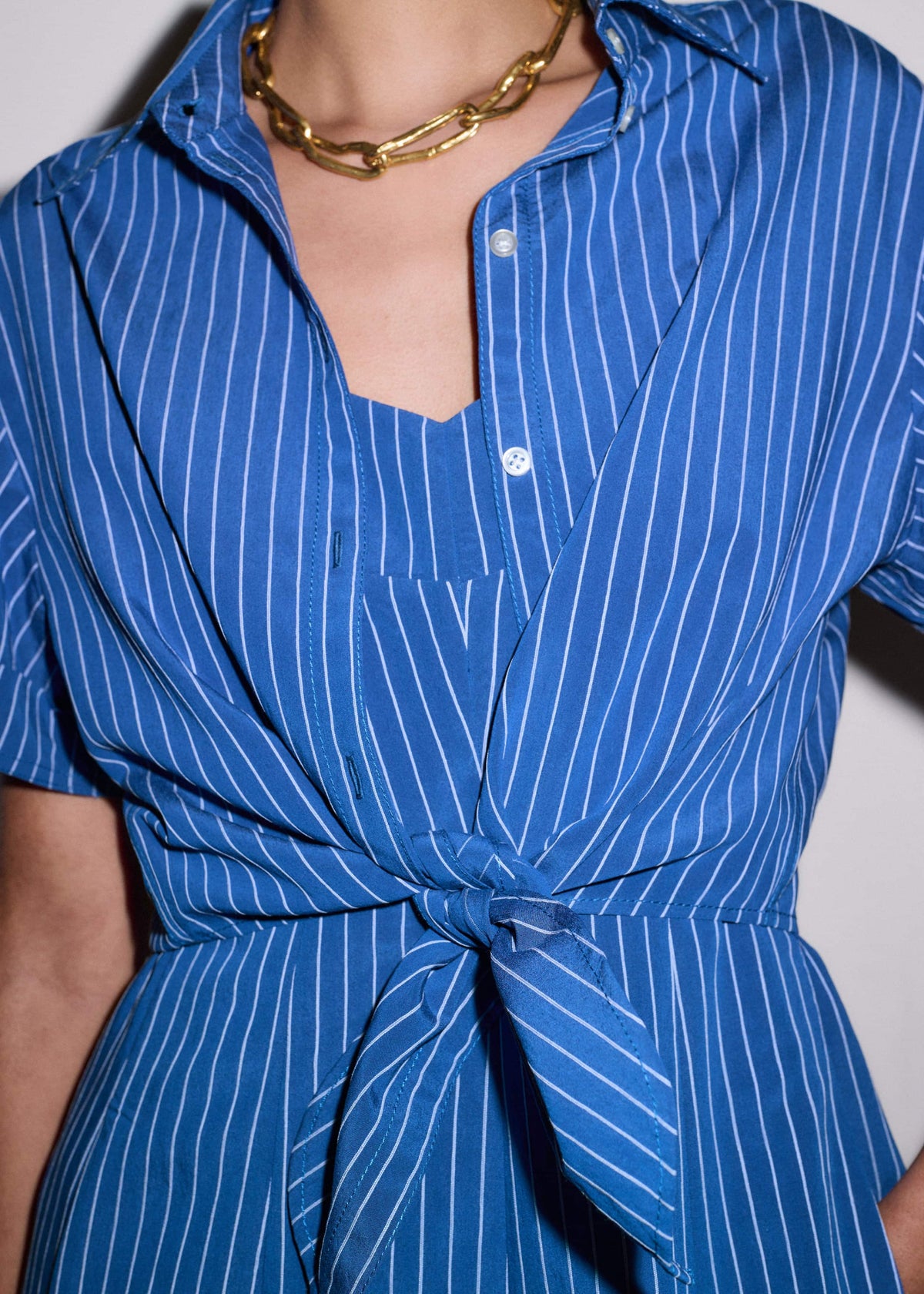 ME+EM Clothing Blue 2-In-1 Fit + Flare Maxi Dress