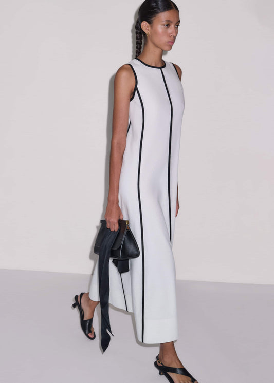ME+EM Clothing White Crease-Less Linen Effortless Maxi Dress