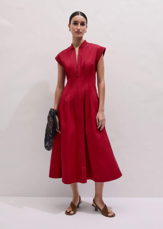 ME+EM Clothing Red Sporty Smart Midi Dress