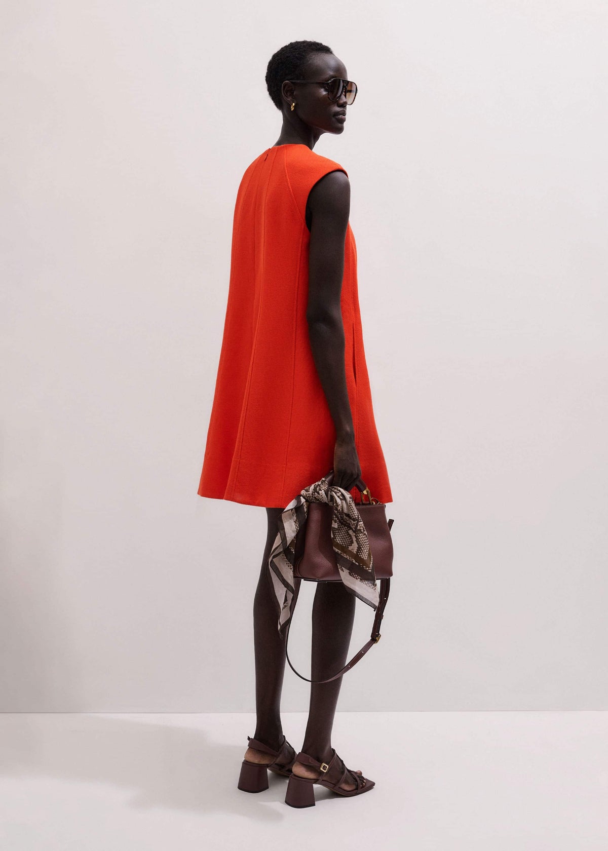 ME+EM Clothing Orange Swing Mini Dress
