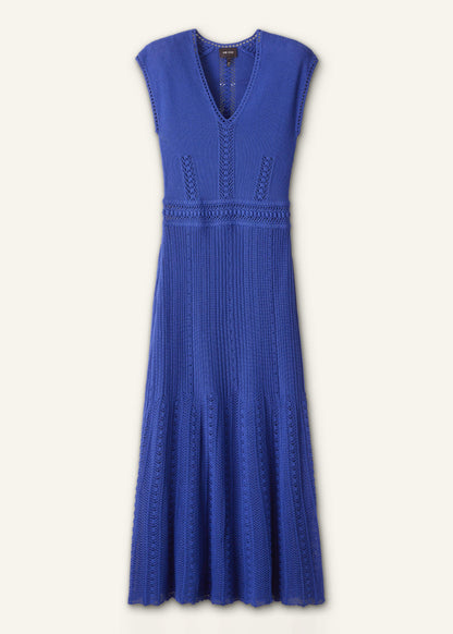 ME+EM Clothing Blue Pointelle Maxi Dress