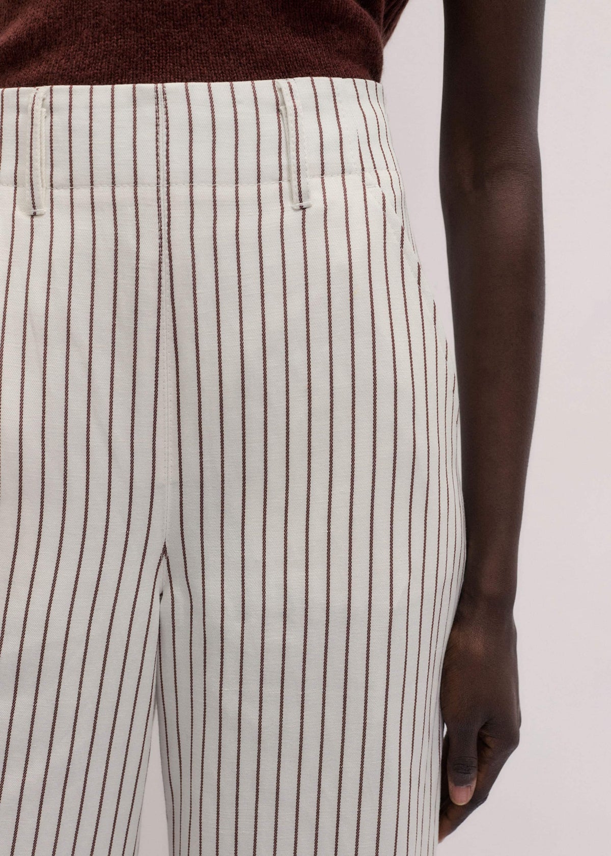 ME+EM Clothing Ivory High Waist Wide Pant