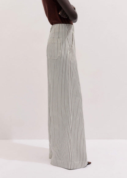 ME+EM Clothing Ivory High Waist Wide Pant