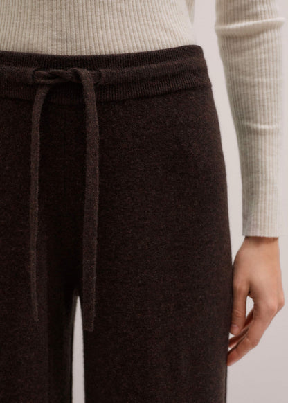 ME+EM Clothing Brown Cashmere Wide-Leg Knit Pant