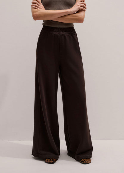 ME+EM Clothing Brown Sweatshirt Wide-Leg Track Pant