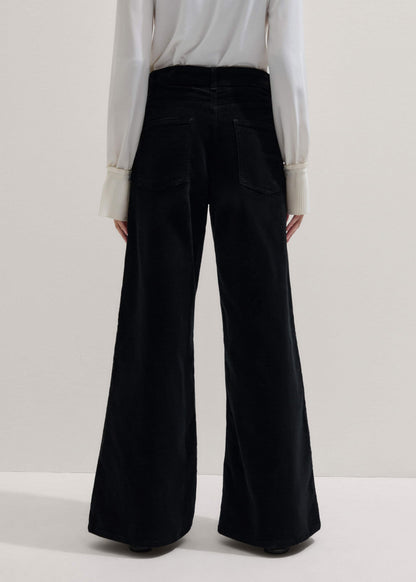 ME+EM Clothing Black Ultimate Wide-Leg Pant