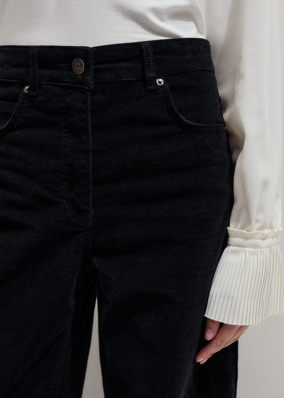 ME+EM Clothing Black Ultimate Wide-Leg Pant