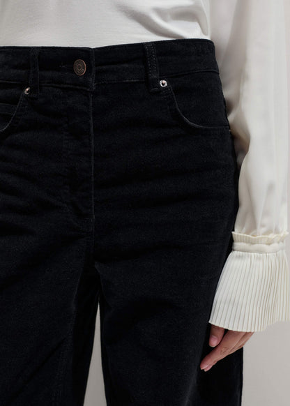 ME+EM Clothing Black Ultimate Wide-Leg Pant