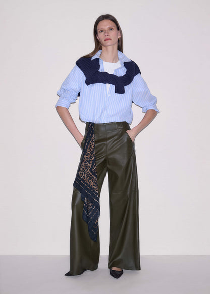 ME+EM Clothing Olive Green Wide-Leg Pant