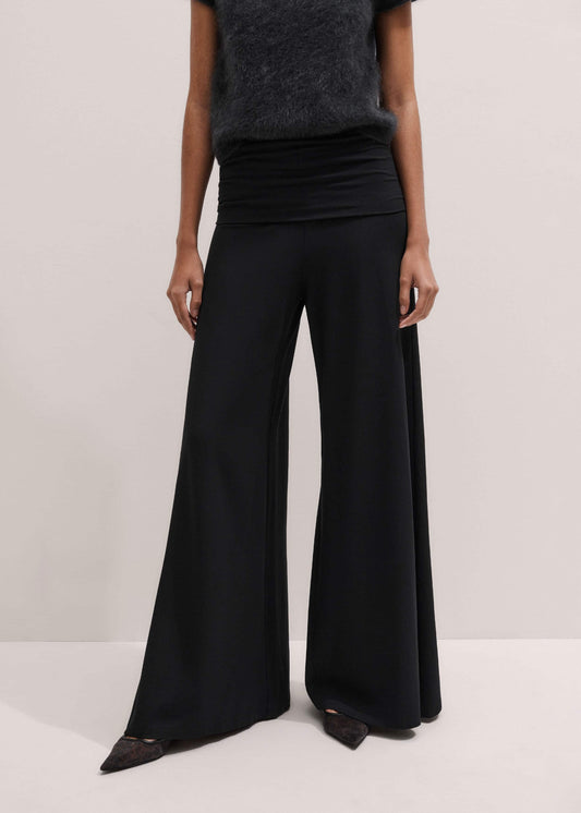 ME+EM Clothing Black Super Wide Palazzo Pant