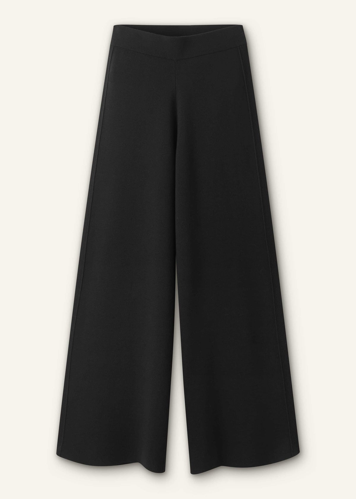 ME+EM Clothing Black Silk Knit Evening Palazzo Pant
