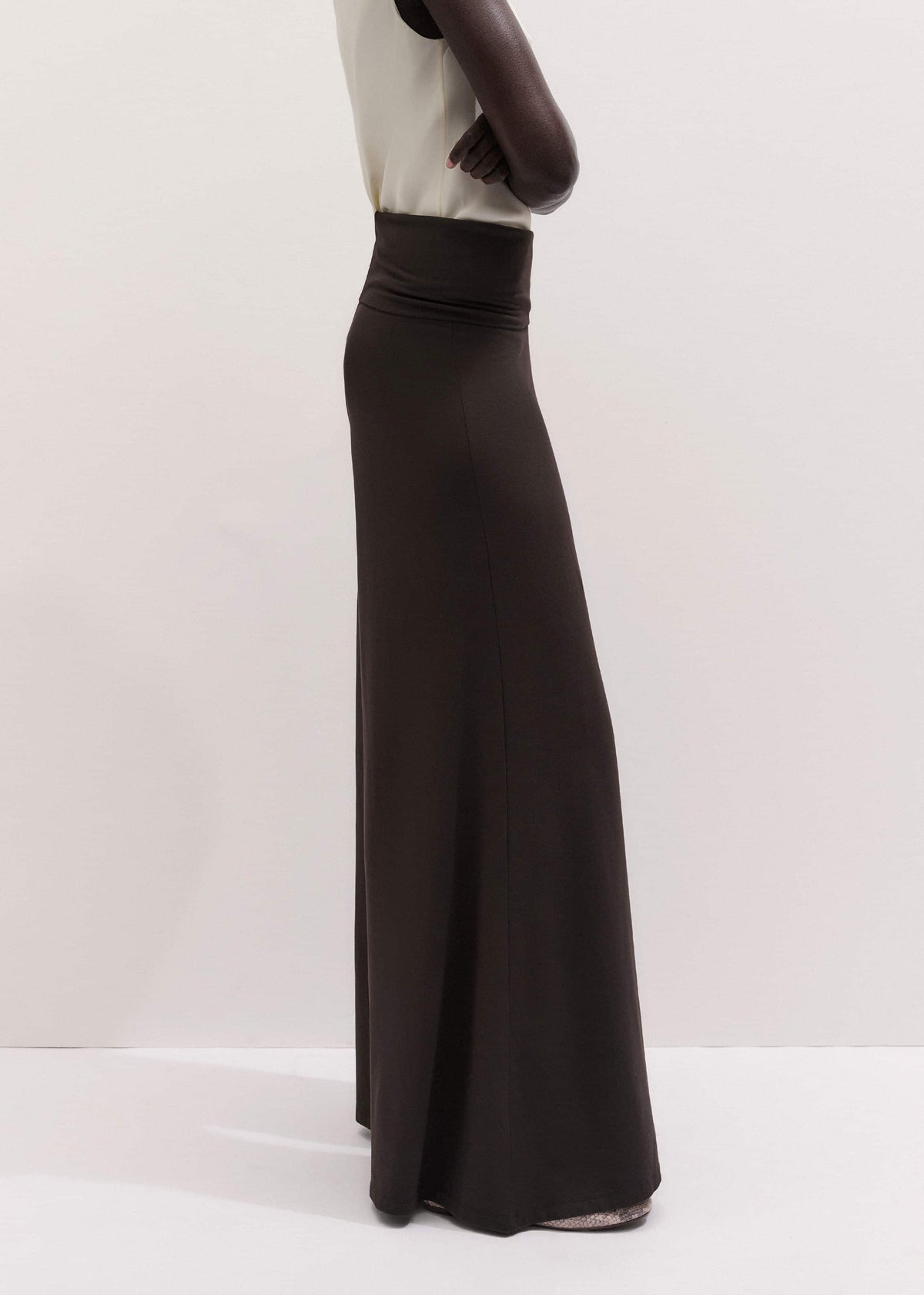 ME+EM Clothing Brown Super Wide Palazzo Pant