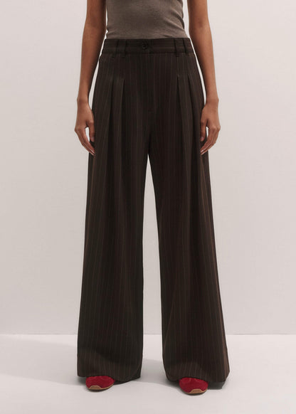 ME+EM Clothing Brown Wide-Leg Pant