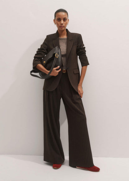 ME+EM Clothing Brown Wide-Leg Pant