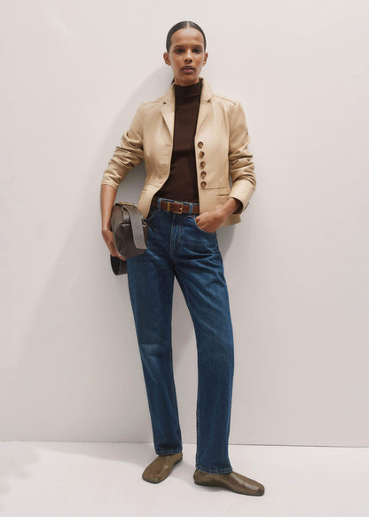 ME+EM Clothing Blue Full-Length Straight Jean