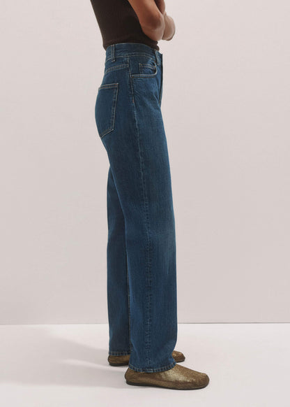 ME+EM Clothing Blue Full-Length Straight Jean