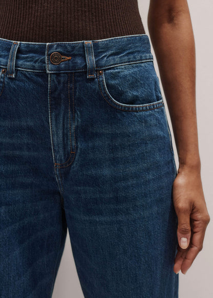 ME+EM Clothing Blue Full-Length Straight Jean