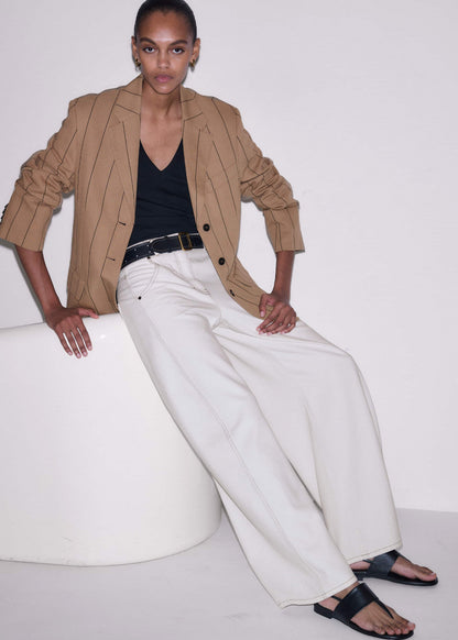 ME+EM Clothing White Relaxed Engineered Jean