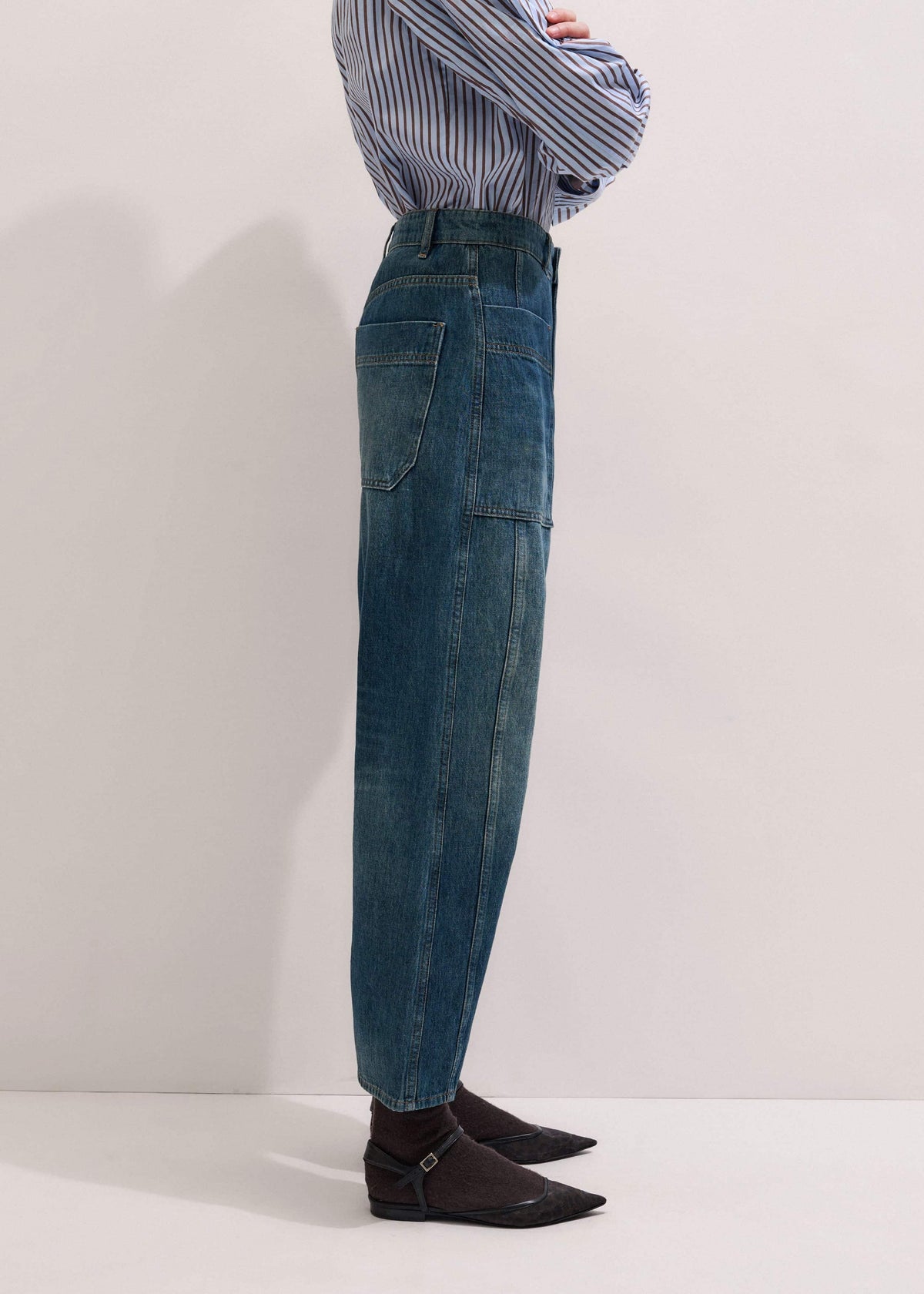 ME+EM Clothing Blue Patch Pocket Engineered Jean