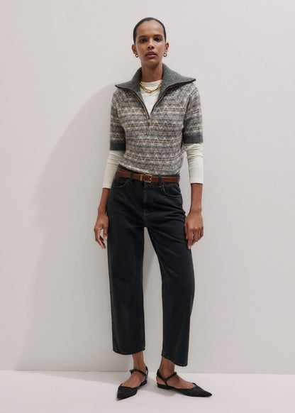 ME+EM Clothing Black Straight Cropped Relaxed Jean