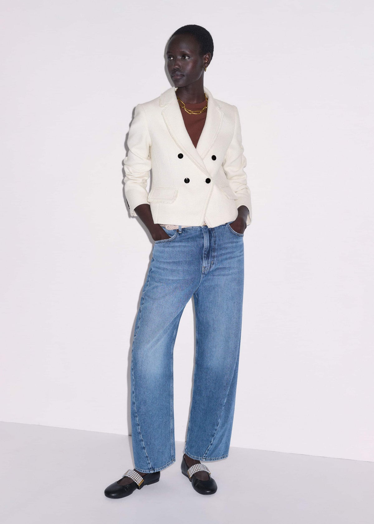 ME+EM Clothing Blue Engineered Barrel Jean