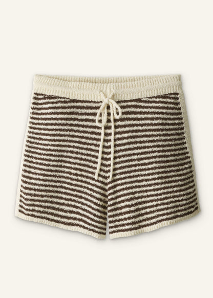 ME+EM Clothing Cream Stripe Drawstring Short