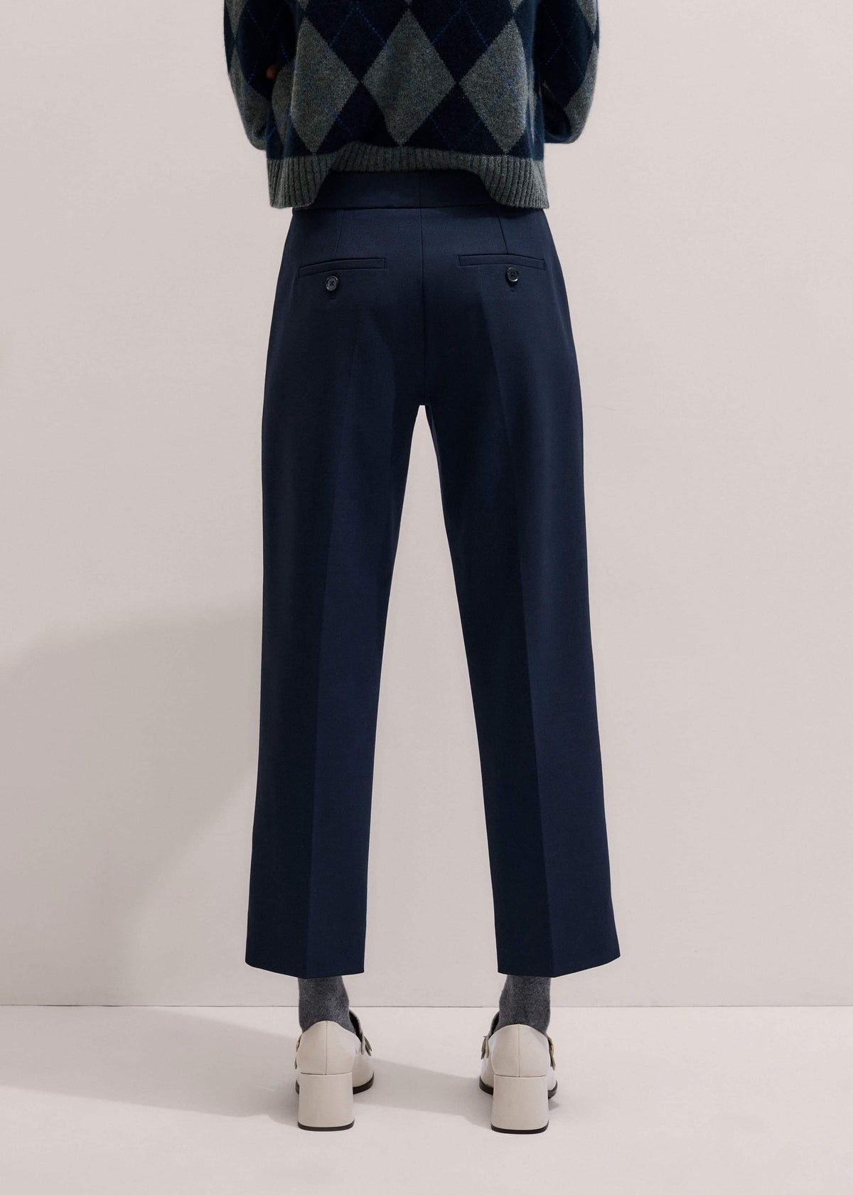 ME+EM Clothing Navy Slim Crop Forever Pant | Pants