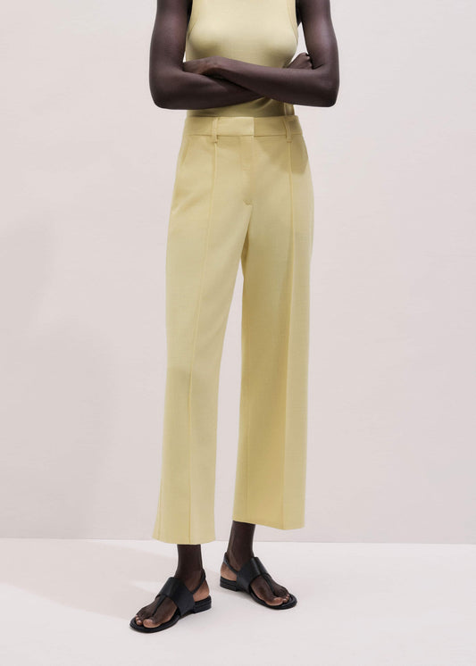 ME+EM Clothing Yellow Tailored Straight Crop Pant