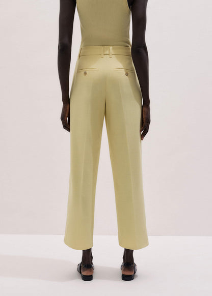 ME+EM Clothing Yellow Tailored Straight Crop Pant