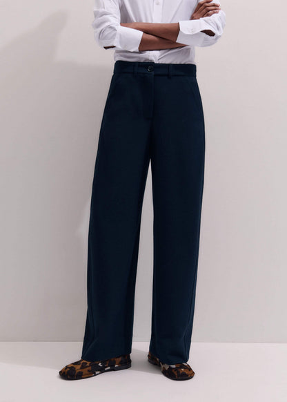 ME+EM Clothing Navy Textured Extreme Tapered Pant