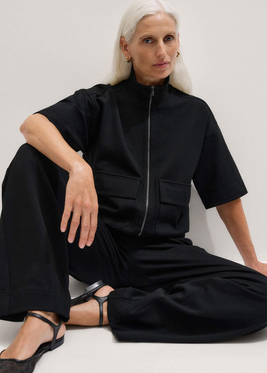 ME+EM Clothing Black Luxe Travel Tailoring Layering Jacket