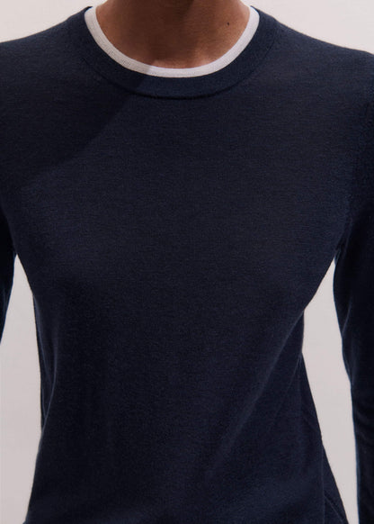 ME+EM Clothing Navy Barely There Sweater