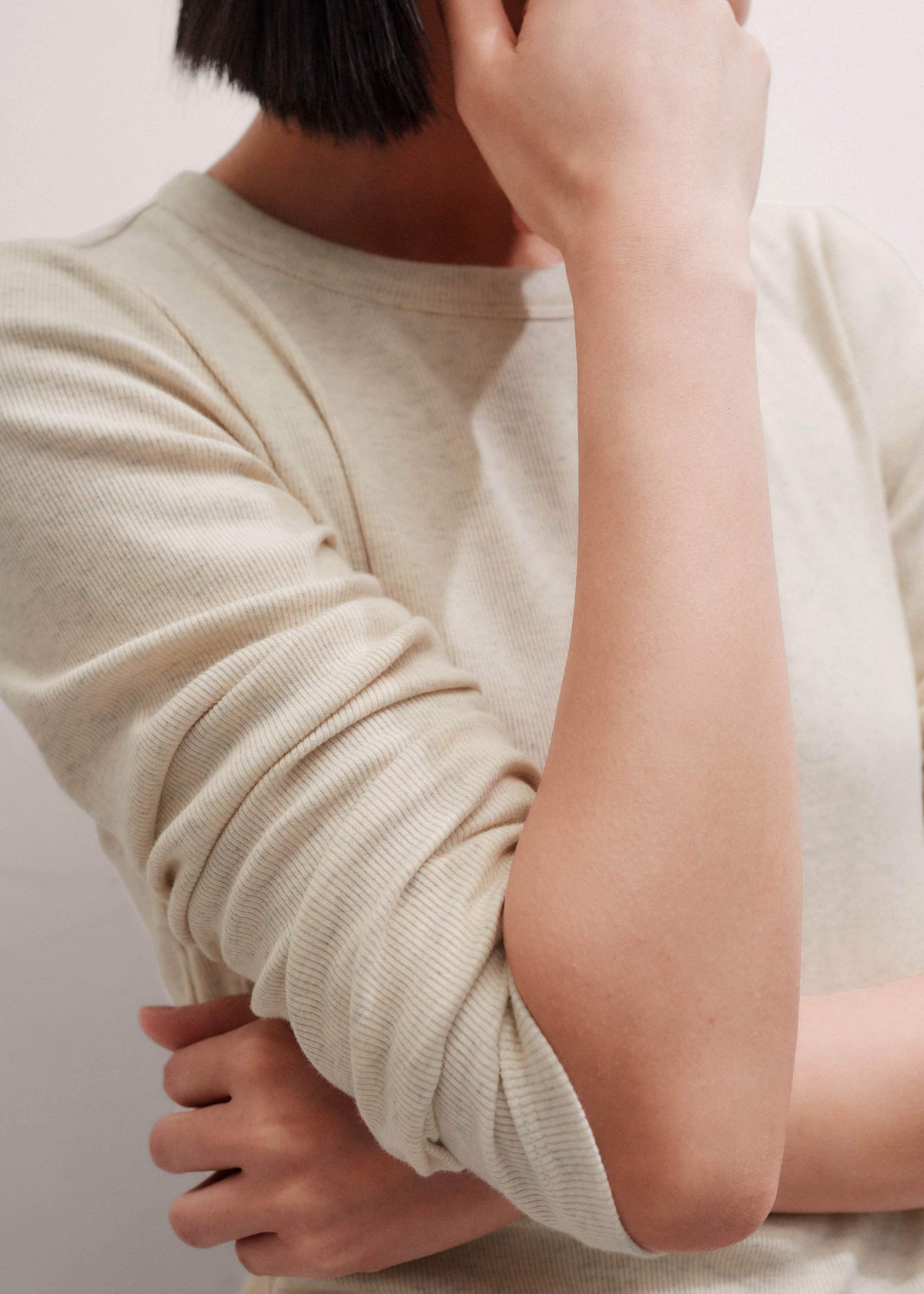 ME+EM Clothing Cream Perfect Basic Top