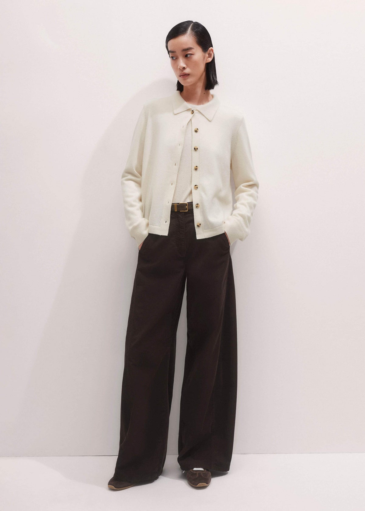 ME+EM Clothing Cream Perfect Basic Top