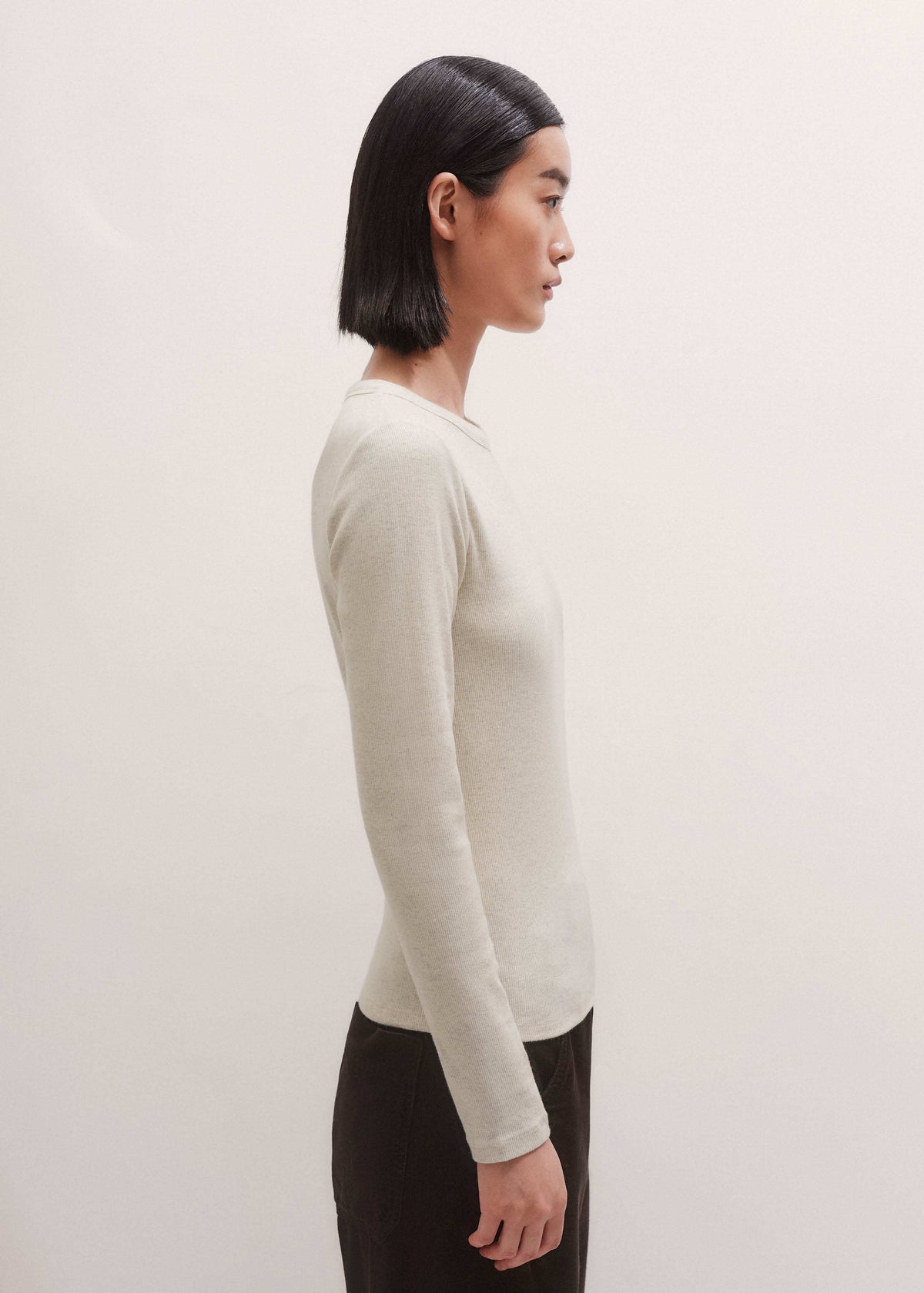 ME+EM Clothing Cream Perfect Basic Top