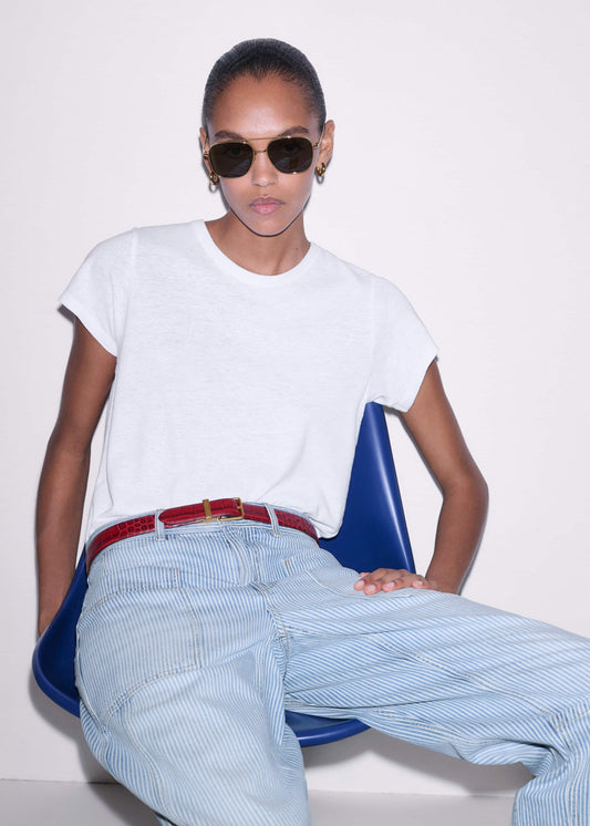 ME+EM Clothing White Soft Washed Tee