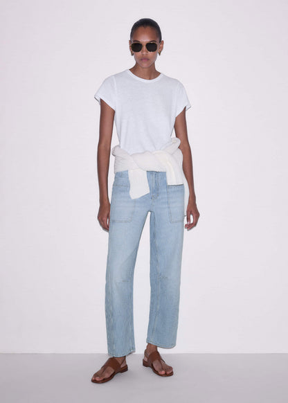 ME+EM Clothing White Soft Washed Tee