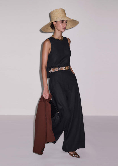 ME+EM Clothing Black Crochet Trim Crop Top