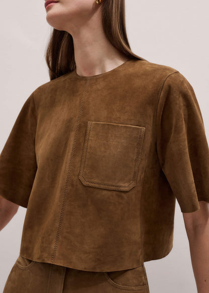 ME+EM Clothing Brown Luxe Boxy T-Shirt