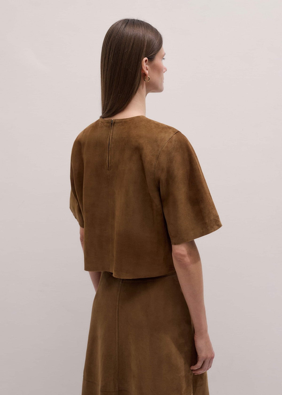 ME+EM Clothing Brown Luxe Boxy T-Shirt