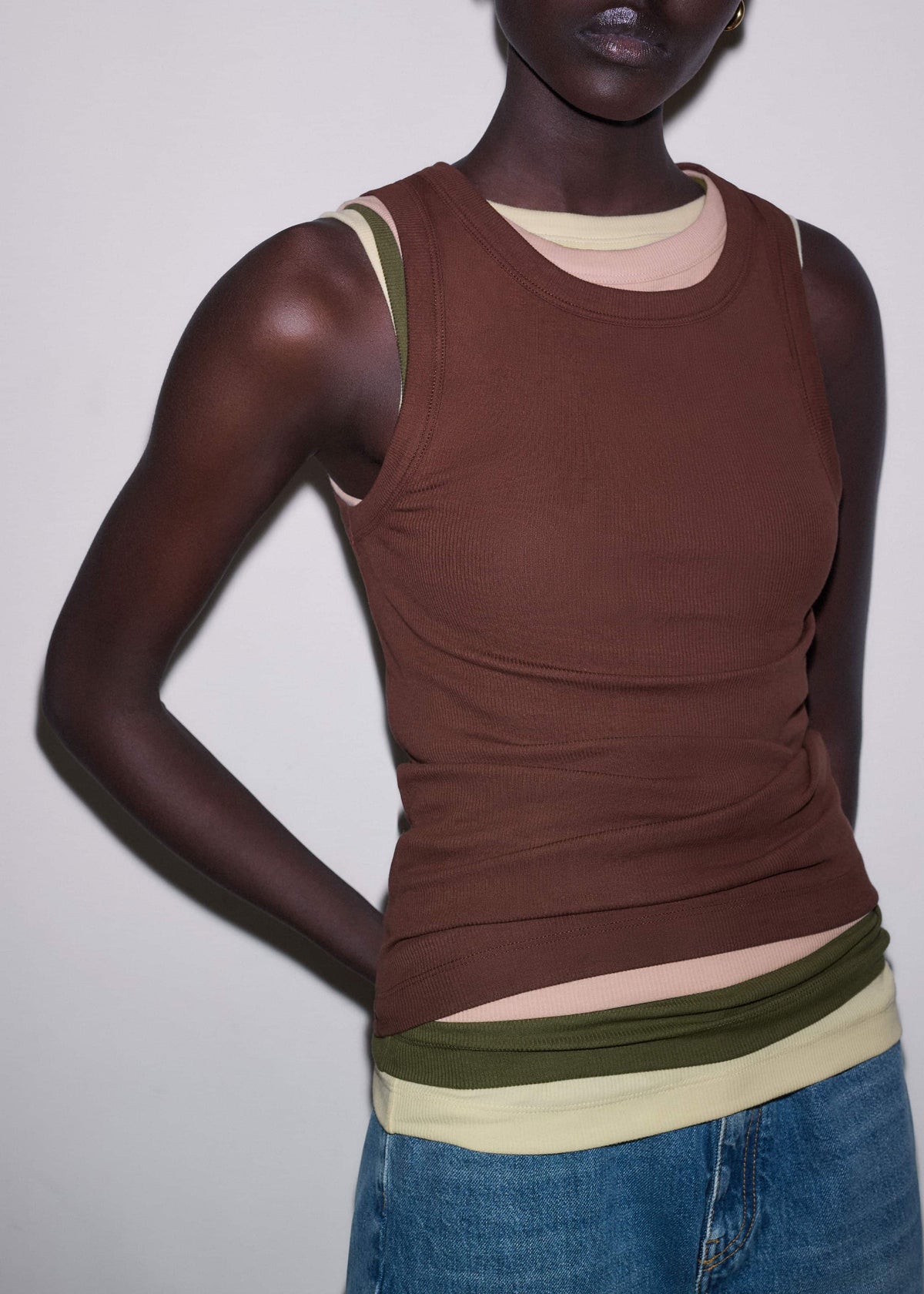 ME+EM Clothing Cinnamon Perfect Basic Vest