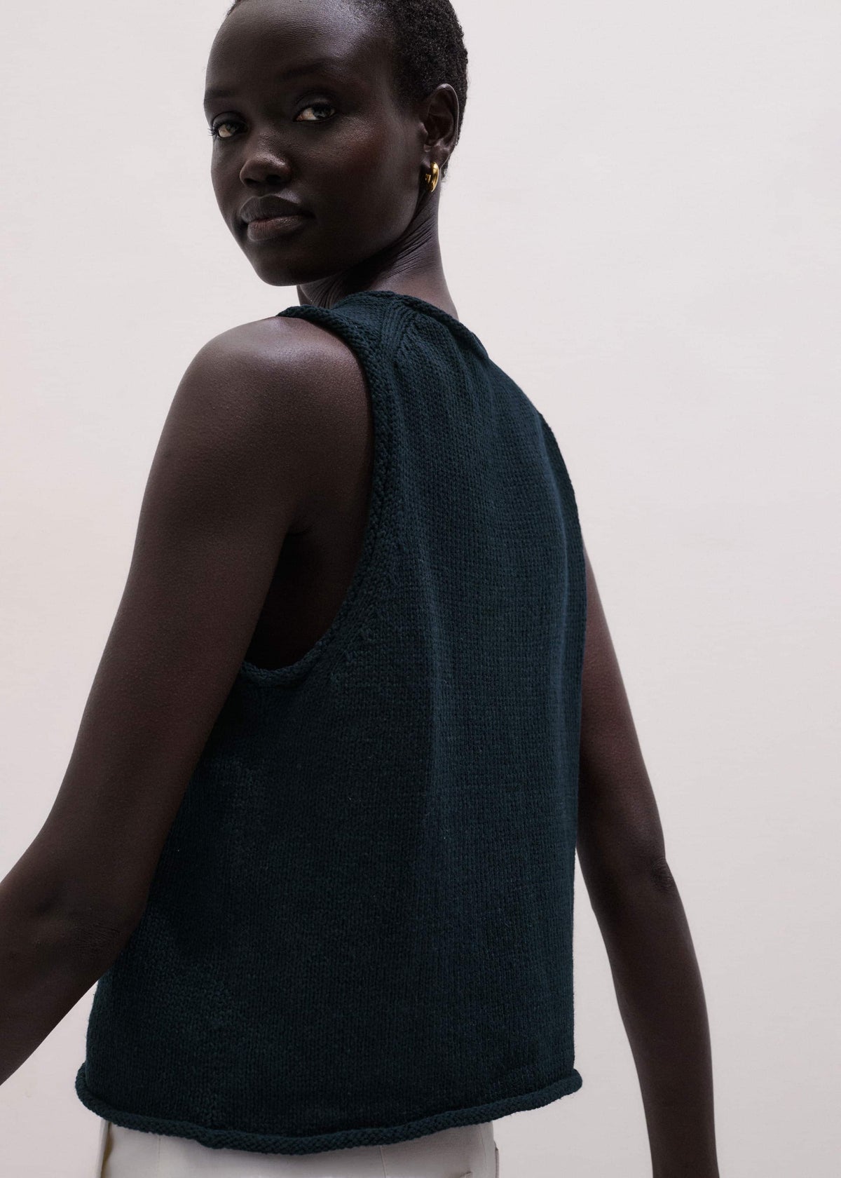 ME+EM Clothing Navy Chunky Knit Tank